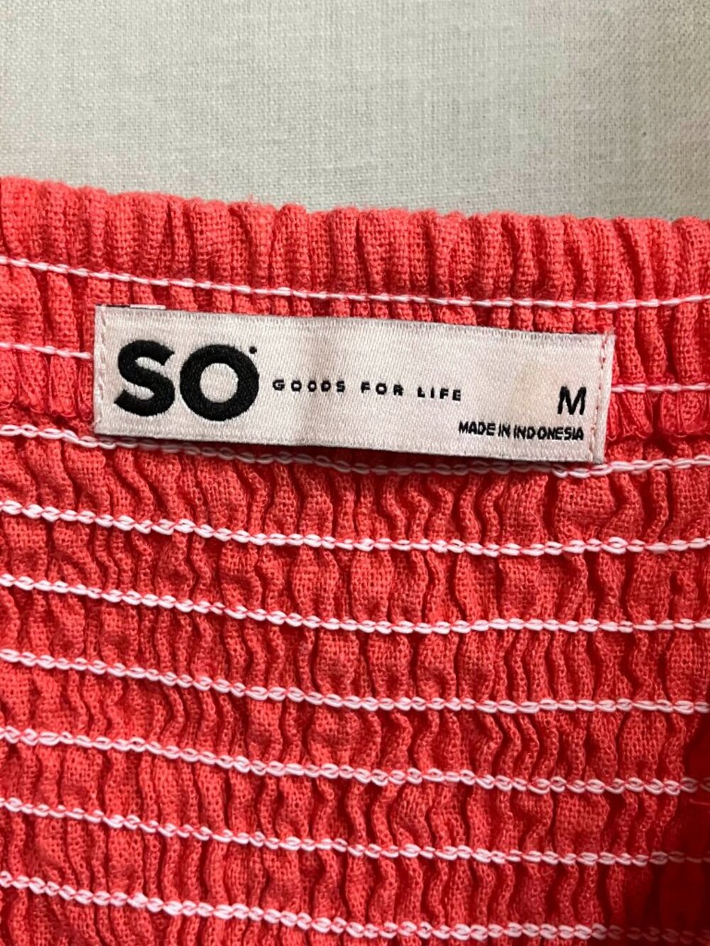 SO Goods For Life Skater Mini Dress Women's Size Medium Red Square Neck Straps - Picture 3 of 7